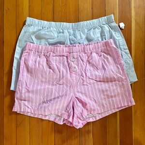 Viral TJMaxx boxer shorts in blue and pink stripped